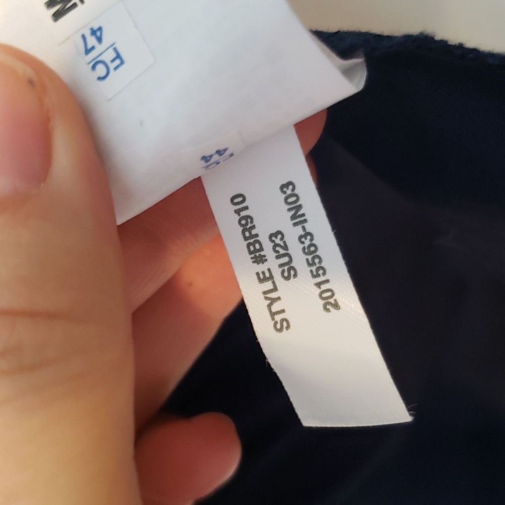 J. Crew Dress Navy Tiered Skirt Faux Wrap Sleeveless 14 New Preppy Classic 2023 - Picture 12 of 12
